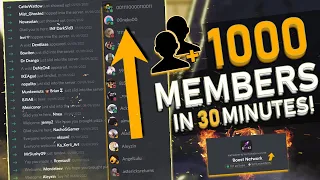HOW TO GET +1000 DISCORD MEMBERS FAST | BECOME HUGE SERVER | INCREASE SERVER MEMBERS | BOT MEMBERS
