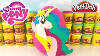 MY LITTLE PONY MLP Giant CELESTIA Play-Doh Surprise Egg