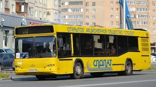 поездка на автобусе МАЗ 103.485 ( 2014 г.в ), е044ах186, маршрут 4 ( г. Сургут )