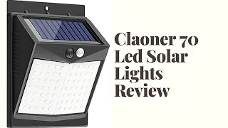 Claoner 70 Led Solar Lights Review