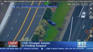 Caught On Camera: Helicopter Lands To Assist In Arrest