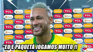 NEYMAR ELOGIA PAQUETÁ EM ENTREVISTA APÓS O JOGO DO BRASIL X PERU !!