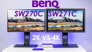 BenQ SW270C vs SW271C | 2K vs 4K hardware calibrated display compare!