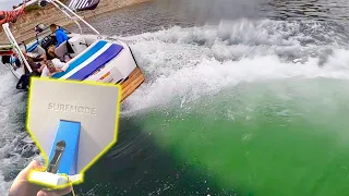 Surf Mode Wake Shaper on Nautique OG 210 (Ballast & Shaper Setup for Wakesurfing)