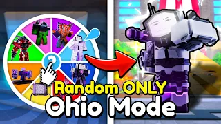 Using EVERY Random Unit On Ohio Mode In Toilet Tower Defense! (Roblox)