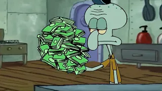Squidward that's Mr. Krab's money