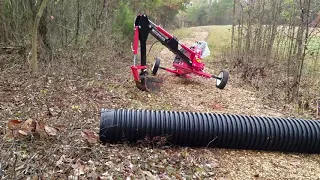 Installing Culvert with Harbor Freight Trencher