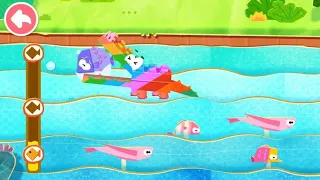 Baby Panda's Animal Puzzle - DIY handicraft crocodile - Design creative animal puzzle | BabyBus Game