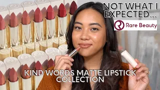 *NEW* Rare Beauty Kind Words Matte Lipsticks FULL Collection | SWATCHES + REVIEW