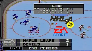 Sega Genesis NHL '96 - Stanley Cup Finals Game 4 - Toronto Maple Leafs at New Jersey Devils