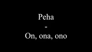Peha - On, ona, ono (Text, Lyrics)