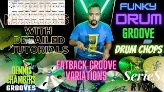 Drum Groove 23 | Fatback Groove Variations | Dennis Chambers Groove | Funky Drum Groove Tutorials