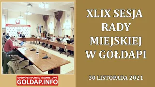 XLIV sesja rady miejskiej w Gołdapi | 30 listopada 2021