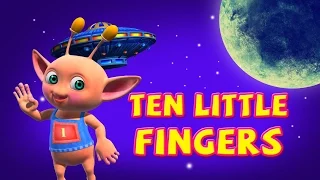 Ten Little Fingers | Finger Family Rhymes