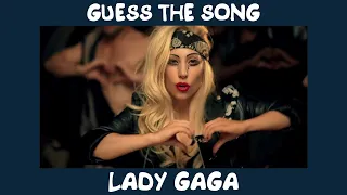 GUESS THE SONG LADY GAGA EDITION | Lady Gaga MUSIC QUIZ | Угадай хиты Lady Gaga