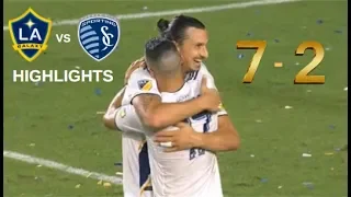 Zlatan Ibrahimovic 3 Goals & LA Galaxy is Unstoppable Highlights vs Sporting KC 15/09/2019