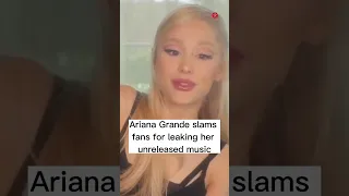 Ariana Grande talks about her leaked unreleased music #shorts