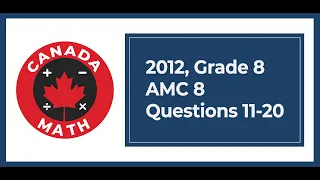 2012, Grade 8, AMC 8 | Questions 11-20