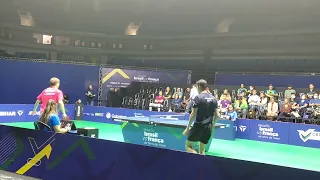 Alexis Lebrun x Hugo Calderano 2022 desafio Brasil x frança #tabletennis #tennisdetable #tischtennis