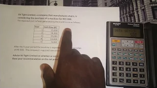 NPV (Net Present Value) Using Financial Calculator | Sharp EL-738