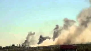 Ukraine Airport Explosion Helicopter Attack in Ukraine Airport