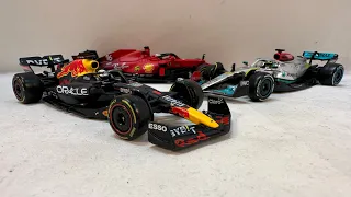 Review: 2022 Burago Formula 1 Racing F1 1/43 Diecast Ferrari, Red Bull & Mercedes