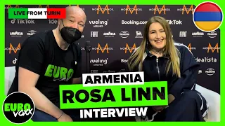 ARMENIA EUROVISION 2022: Rosa Linn - SNAP (INTERVIEW) // Live from Turin