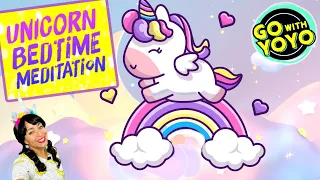 Unicorn Sleep Meditation! Calm Bedtime Routine 🦄 Go with YoYo