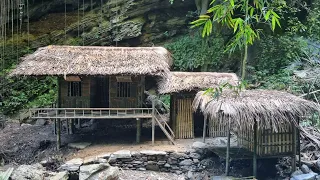 FULL VIDEO: 65 Days of Building a Bamboo House, Kitchen Tables and Chairs, Floors, Outdoor Bathrooms