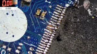 HP 250 G5 beer damage - how to fix missing pins on a ic chip