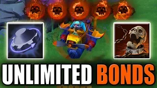 Super Support - Rearm Imba [Fatal Bonds + Carapace + Howl] Dota 2 Ability Draft