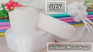 DIY/ 🎀 БЕЛОСНЕЖНЫЕ ШКОЛЬНЫЕ бантики 🎀 Атласная лента и органза