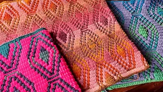 Moroccan Lantern Mosaic Crochet Tutorial - Overlay Crochet work Flat or In The Round