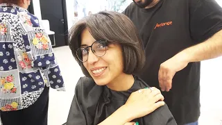 SUPER HAIRCUT - HOTTEST SHORT FRENCH BOB WITH BANGS | WASH AND GO HAIRCUT