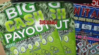 Big Cash Payout & Monopoly  Pennsylvania Lottery scratch offs