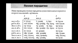 Библейский греческий язык. Урок 6. Продолжение-2.