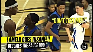 "DON'T TEST ME!!" LaMelo Ball GETS MAD & Becomes The SAUCE GOD!!! Insane PASSES!