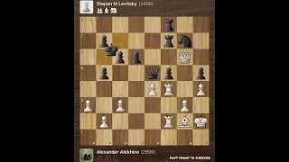 Alexander Alekhine vs Stepan Levitsky • St. Petersburg, 1913