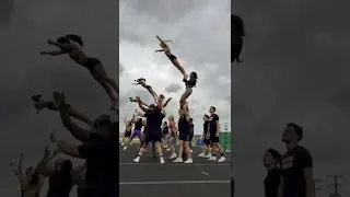 Navarro Cheer Pyramid Practice