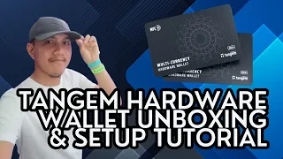 Tangem hardware wallet unboxing & setup tutorial