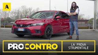 Honda CIVIC 2024 (meglio della GOLF?) | PROVA STRUMENTALE - PRO e CONTRO