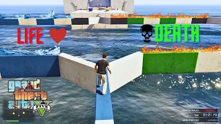 LIFE And DEATH Walling Parkour Race In Gta 5 Stunt Races |