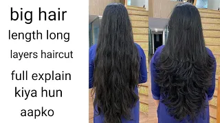 how to big size hair length long layers haircut step by step aapko explain kiya huu jaldi sikhe