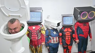 Real Skibidi Toilet vs Superheroes