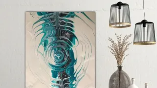 SOMETHING DIFFERENT AND SUPER FUN/ FLUID ART SPIN TECHNIQUE 3D effects blooming Stile swiped