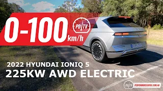 2022 Hyundai IONIQ 5 AWD 0-100km/h & overview