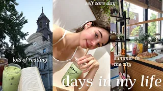 introvert days in my life | self-care day, summer in the city & lots of reading