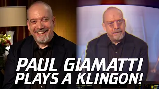 Paul Giamatti plays a KLINGON!