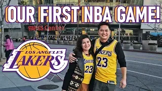 Watching a Lakers Game Live for the First Time! | Camille Prats