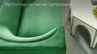 Eminence Performance Velvet Sofa